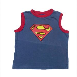 Y2K Superman Tank Top For Boys Size 5T In Great Condition
